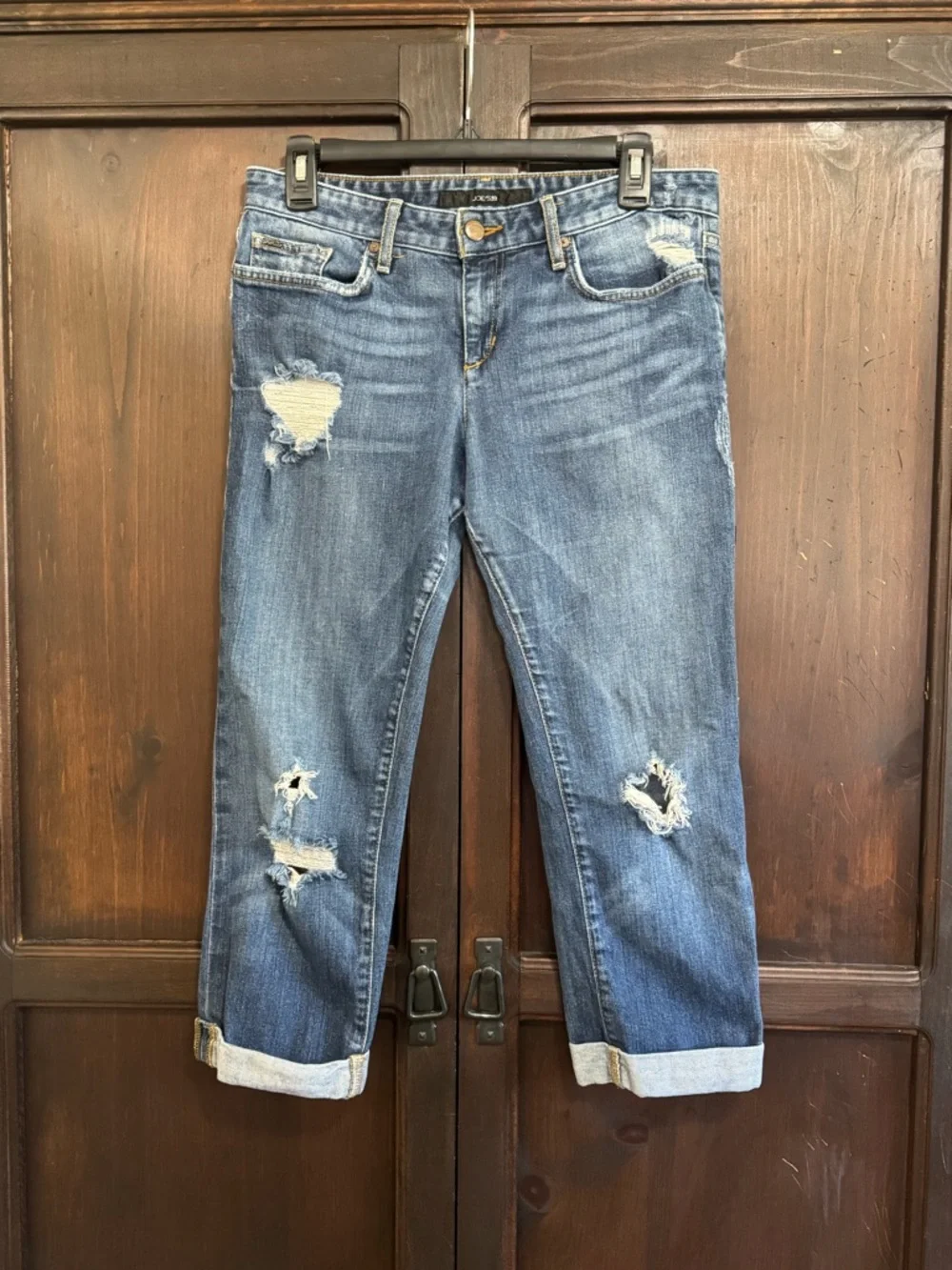 Joe’s Jeans Ex-Lover Women’s Distressed Boyfriend Jeans - Blue size 28 Cropped - Picture 2 of 11